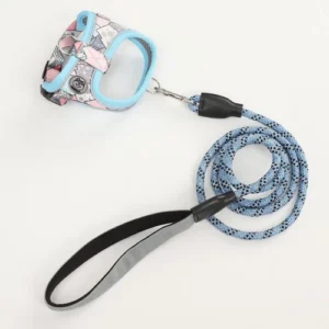 Dog Pet Puppy Vest Reflective Harness And Leash Set Escape Proof Chest Strap