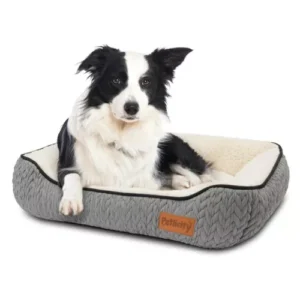 Dog Cat Pet Calming Bed Warm Soft Plush Round Nest Comfy Sleeping Kennel Cave UK