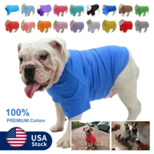 Pet Clothing Dog Costumes Basic Blank T-Shirt Tee Shirts for Large Small Dogs